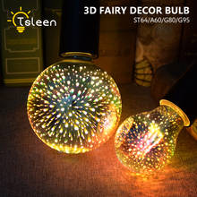 8Pcs Fireworks 3D Star Effect Night light LED Lamp E27 AC85V-265V Edison LED Bulb A60 ST64 G80 G95 Home Decoration Lighting 2024 - buy cheap