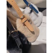 Winter 2021 New Plush Velvet Bag Shoulder Messenger Handbag Purses and Handbags Luxury Designer  Crossbody Bags for Women 2024 - buy cheap