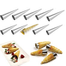 5Pcs Conical Tube Cone Roll Moulds Spiral Croissants Molds Cream Horn Mould Pastry Mold Cookie Dessert Home Kitchen Baking Tool 2024 - buy cheap