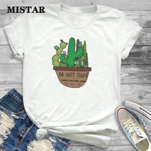 Cute Cactus Plant Printed T Shirt Women Graphic Harajuku Women's t shirts Short Sleeve Fashion Casual White Tops Tee Female 2024 - buy cheap