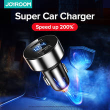 Car Charger Quick Charge 4.0 3.0 QC4.0 QC3.0 USB LED Fast Car Charger For iPhone Xiaomi Mobile Phone 12/24V USB 2024 - buy cheap