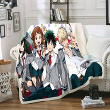 Anime My Hero Academia Sherpa Blanket Couch Quilt Cover Home Travel Bedding Soft Sherpa Fleece Throw Blanket on Sofa Bed Custom 2024 - buy cheap