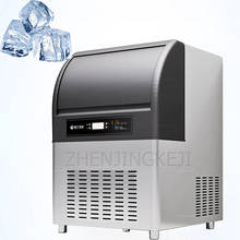 Máquina de fabricación de hielo comercial de 220V, máquina de cubitos de hielo completamente automática, equipo de cafetería, leche, tienda de té, Bar, Fang Bing, máquina de hielo de 446W 2024 - compra barato