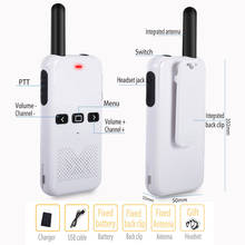 2pcs Ultra Thin Walkie-Talkie with Gain Antenna Outdoor Long Standby Two Way Radio Communication Intercom Portable Walkie Talkie 2024 - buy cheap