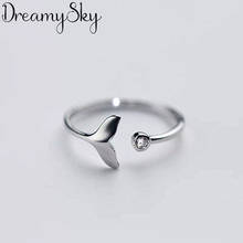 DreamySky Boho Silver Color  Fish Rings for Women Jewelry Retro Big Antique Rings Girls Christmas Gifts Anillos 2024 - buy cheap