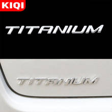 KIQI Stainless Steel TITANIUM Logo Tailgate Trunk Emblem Sticker for Ford Everest 2015 - 2021 Accessories Titanium Stickers 2024 - buy cheap