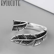 New Charming Open Feather Ring for Women Vintage Boho Party Rings Gothic Punk Jewelry Gifts for Girls 2021 2024 - buy cheap