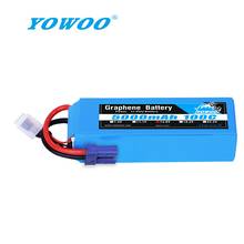 Yowoo-bateria de grafeno 14.8v e 5000mah, lepo, com plug ec5 xt90, 1/8, tracxas x maxx, carro, drone, barco 2024 - compre barato