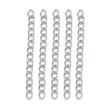 PandaHall 20pcs 40x3mm 316 Stainless Steel Metal Jewelry Findings Accessories DIY Ends Extender Chains 2024 - buy cheap