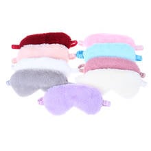 Soft Plush Eye Masks Silk Lovely Eye Cover Rabbit Plush Sleeping Mask Eyepatch Cartoon Nap Eye Shade Blindfold Super Soft 2024 - buy cheap