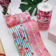 DIY Cartoon Flamingos Printed Grosgrain Ribbon For Craft Supplies Sewing Accessories 5 Yards. 45736 2024 - buy cheap