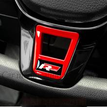 Embellecedor de cubierta de volante ABS para coche Volkswagen, nuevo accesorio para VW Golf 7, 7,5, 2014, 2015, 2016, 2017, 2018, 2019, 2020, 2021 2024 - compra barato