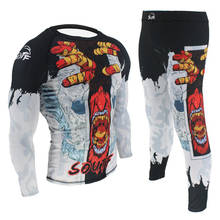 mma compression shirt + pantalones muay thai Jiu Jitsu bjj rashguard mma t-shirts+pant set rash guard gi boxing jerseys clothing 2024 - buy cheap