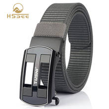 HSSEE 2020 Tactical Belt New Technology Automatic Buckle Soft Real Nylon Mens Belt Hard Metal Buckle Military Nylon Belt for Men 2024 - buy cheap