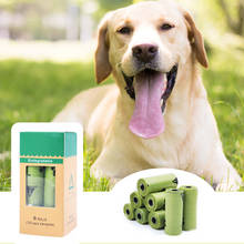 Bolsas biodegradables para caca de perro, dispensador de residuos de mascotas al aire libre, rollos de bolsas de repuesto, suministros para pasear perros, 8 Uds. 2024 - compra barato