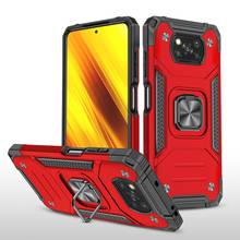 Funda de teléfono para POCO X3 Pro, carcasa con soporte de anillo giratorio híbrido para POCO F3, M3, POCO X3, NFC, F2 Pro 2024 - compra barato