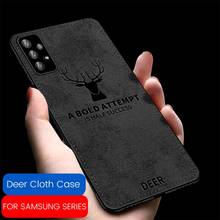 a12 case deer pattern fabric cloth casess for samsung galaxy a02s a02 a42 a52 a72 a51 a71 a31 a21s soft silicone shockpoof coque 2024 - buy cheap