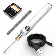 Kit de soldador eléctrico inalámbrico, soldador portátil con batería USB de 5V y 8W, inalámbrico 2024 - compra barato