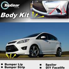 Bumper Lip Deflector Lips For Ford C-Max C Max CMax Front Spoiler Skirt For TopGear Fans Car View Tuning / Body Kit / Strip 2024 - buy cheap