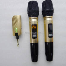 AIBIERTE UHF 676 MHz-697 MHz microfone sem fio universal ensino conferência de áudio profissional KTV microfone de mão Dupla 2024 - compre barato