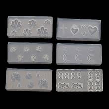 6Pcs Handmade Stat Moon Cross Flower Bear Nail Art Silicone Mold Kit Nail Carving Mold Nail Art Templates Maincure Tools 2024 - buy cheap