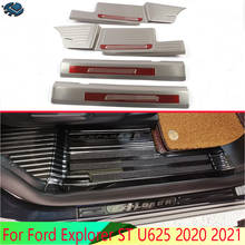 Panel de umbral de puerta de acero inoxidable para Ford Explorer ST U625 2020 2021, accesorios de coche, placa de desgaste, Protector de cubierta embellecedora 2024 - compra barato