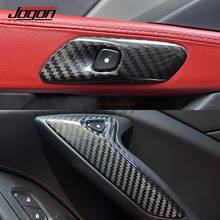 2pcs Real Dry Carbon Fiber For Chevrolet Corvette C7 ZR1 Z06 2014-2019 Interior Door Handle Panel Cover Trim Car Accessories 2024 - buy cheap