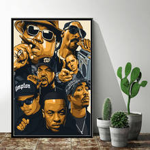 G154 Art Decor Hip Hop Legend Old School 2PAC Biggie Smalls NWA Hip Hop Rap Star Wall Art Canvas Painting Silk Poster 2024 - buy cheap