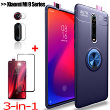 3-in-1 Phone Case + Camera Glass for Mi 9T Pro Magnetic Ring Holder Silicone Cover Mi9SE Xiaomi Mi9T Xiomi 9 T Pro Case Mi 9Lite 2024 - buy cheap