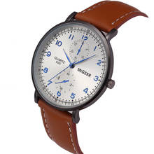 MIGEER мужские часы модные повседневные часы мужские спортивные кожаный браслет для часов кварцевые наручные часы mannen часы hombre 2019 2024 - купить недорого