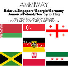 AMMIWAY Any Size Belarus Singapore Georgia Germany Jamaica Poland New Syria World National Single Double Flags and Banner 2024 - buy cheap