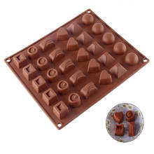 Molde de silicone 3d de 36 formatos, molde para frutas, chocolate, doces, biscoitos, molde de decoração de bolo, ferramentas de decoração 2024 - compre barato