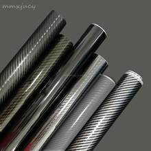 Glossy Car Body Film 2pcs 50*150cm 4D Carbon Fiber PVC Interior Styling Vinyl Wrap Color Change Car Stickers DIY 2024 - buy cheap