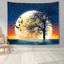 Moon and Star Tapestry Wall Hanging Tapestries Moon Tapestry Landscape Wall Blanket Wall Art for Living Room Bedroom Wall Decor 2024 - buy cheap