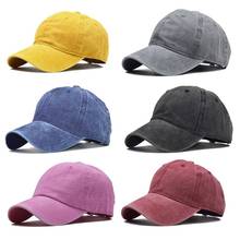 Drop Ship. Washed Cotton Pure Color Board Kids Baseball Cap Children Hip Hop Boys Girls Hat 2024 - buy cheap