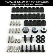 Juego de pernos de capó completos de acero inoxidable, conjunto de tornillos y tuercas, Clips, para Yamaha NMAX 125, 155, 2015-2017, 2018, 2019 2024 - compra barato