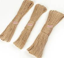 6mmx100m Sisal Ropes Jute Twine Rope Natural Hemp Cord Decor Cat Pet Scratching Home Art Decor 2024 - buy cheap