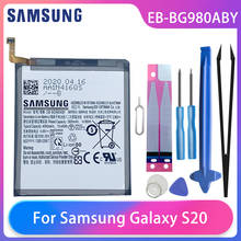 Samsung galaxy s20 original, bateria de substituição para telefone, 4000mah, alta capacidade, ferramentas gratuitas de telefone 2024 - compre barato