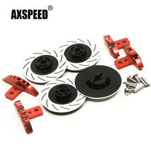 AXSPEED-Juego de discos de freno de Edición deportiva de aluminio negro para Sakura D4 AWD RWD 1/10 RC Drift Crawler, pieza de coche 2024 - compra barato