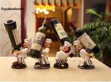 Creative Resin Chef Figurines Bakery Decoration Home Decoration Accessories Living Room Decoration Wine Rack Bakery Ornaments 2024 - buy cheap