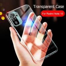 Caso tpu macio transparente para xiaomi redmi nota 10 4g capa traseira em redmi nota 8 9 10 pro max 9t 9s 10s poco f3 m3 x3 caso claro 2024 - compre barato