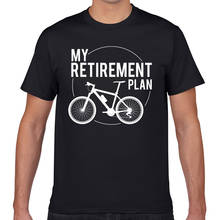 Camiseta personalizada para hombre, camisa con diseño de my retirement plan, bicicleta, Geek, negra, XXXL 2024 - compra barato