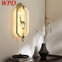 WPD Indoor Wall Lamps Fixture LED Brass Luxury Modern Bedroom Wall Light Sconces for Home Living Room Office 2024 - buy cheap