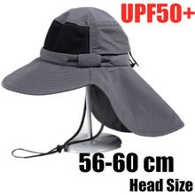 Sombrero con protección solar para hombre y mujer, chal transpirable para deportes al aire libre, senderismo, pesca, sombrilla, Anti UV, UPF50 + 2024 - compra barato