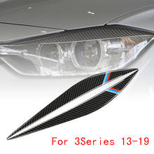 Pegatina para faros delanteros de coche, cejas, párpados, cubiertas de fibra de carbono para 3 Series F30 F35 2013-2019 2024 - compra barato