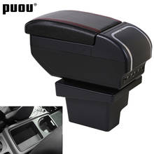 Armrest For Volkswagen VW Tiguan I 2007-2016 Dual layer Large space Central Store Content box with cup holder ashtray USB Chargi 2024 - buy cheap