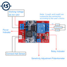 12V 24V Magnetic Control Switch Relay Module Hall Sensor Module Alarm 2024 - buy cheap