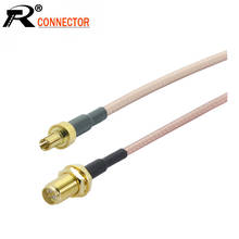 10pcs/lot CRC9 Straight Male Plug to RP SMA Female Connector RG316 Pigtail Cable SMA to CRC9 RF Coaxial Cable Assembly 2024 - buy cheap