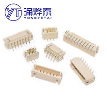 Yyt ph2.0 mm conector de espaçamento, conector vertical smd de 2p/3p/4p/5p/6p/7p/8p, conector de passo de 2.0mm
