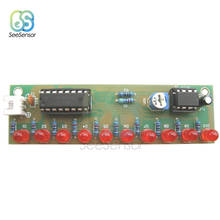 NE555 + CD4017 Kits de aprendizaje de práctica, módulo intermitentes LED, Kit DIY, Suite electrónica PCB LSD-10 3-4,5 V 88*25mm 2024 - compra barato